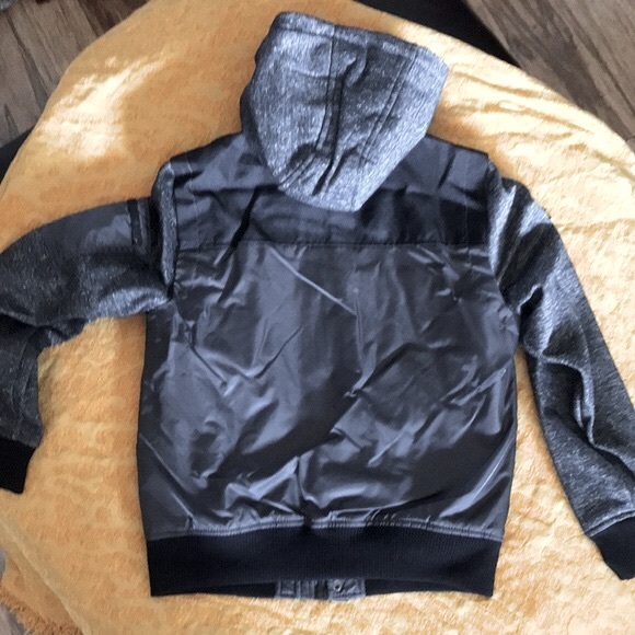 Urban Republic Bomber - Charcoal Space Dye Hooded jacket BOYS 14-16 NWT - Picture 6 of 10